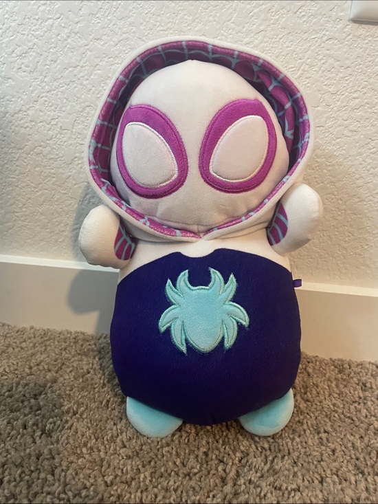 Marvel Other - Spider-Gwen // Ghost Spider Squishmellow Plush Hooded Toy - Purple & White
